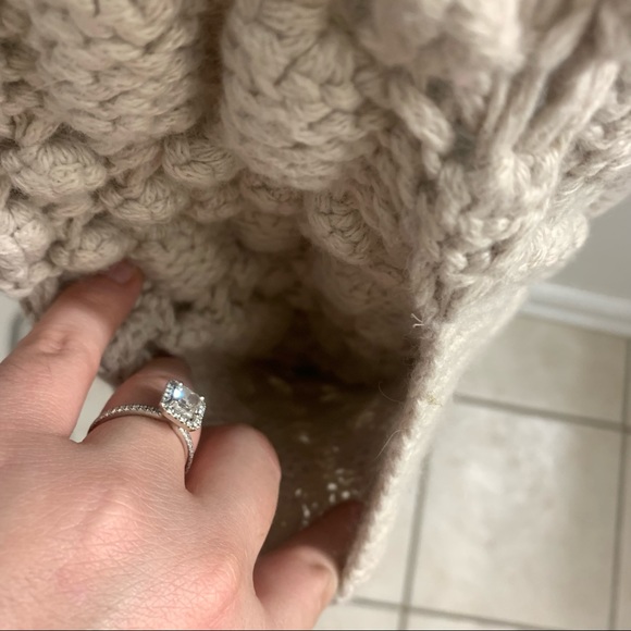 REBECCA TAYLOR Cream Ivory Crochet Open Knit Dolman Cocoon Sweater Cardigan XS/S - Picture 4 of 13